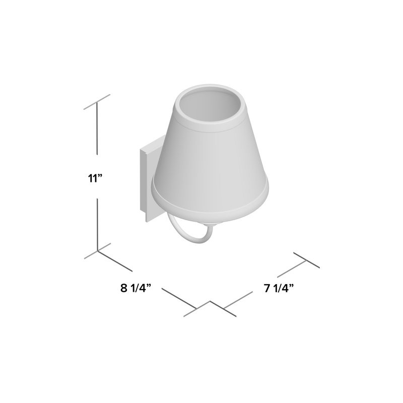 1 - Light Armed Sconce, Oil Rubbed Bronze