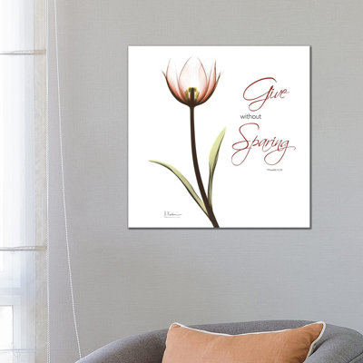 Giving Tulip C69 by Albert Koetsier - Wrapped Canvas Print