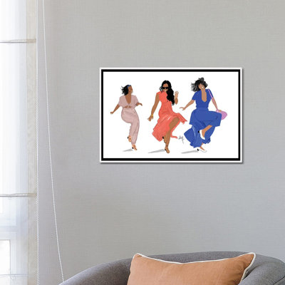 « 3 Brown Girls » par Nicholls Kobi, reproduction d’art