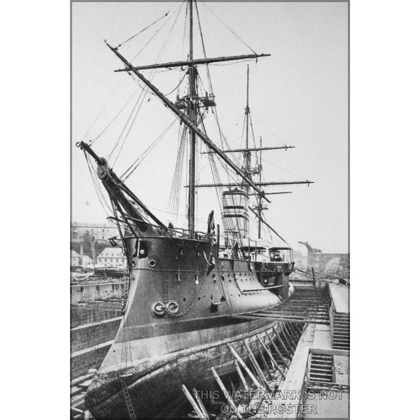 History Galore 24X36 Gallery Poster, French Ironclad Battleship ...