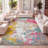 Lasley Contemporary POP Modern Abstract Yellow/Multi Rug-67395906