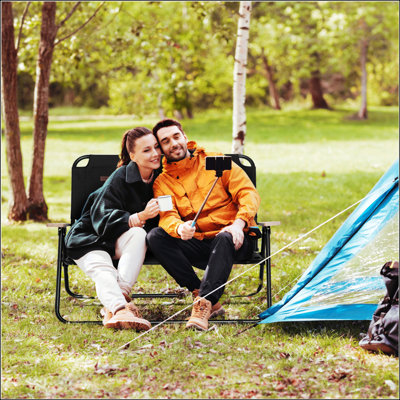 Double Folding Camping Chair