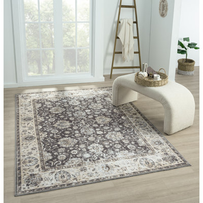 Tapis gris anthracite lavable Remington