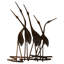 Crane Metal Wall Decor