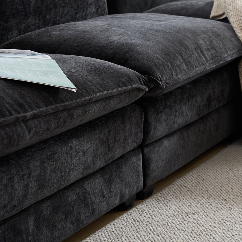 Avrilynn85.4" Loveseats Sofa with Ottoman
