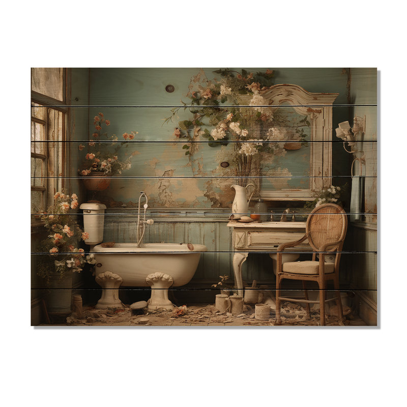 Hideyuki - Humour, décoration murale sur bois de pin naturel, H 34 po x l 44 po