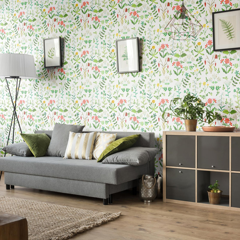 Panneau de papier peint amovible Attamore Botanical, L 126 po x l 24 po