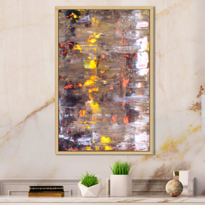 Colorfields dans des tons de brun et de jaune - Art mural moderne et contemporain sur toile