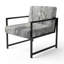 Chaise d'appoint rembourrée Gray Tree-1283067857