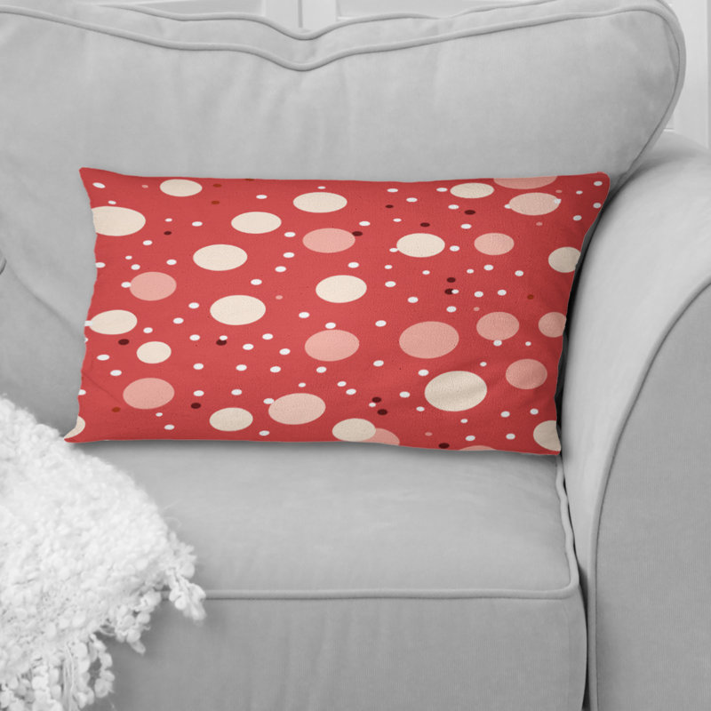 Playful Polka Dots III - Coussin en polyester à pois