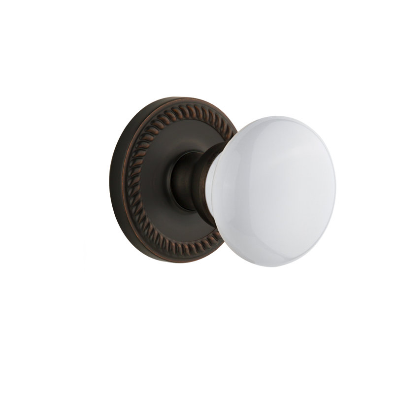 Figurine simple Grandport Newport Rosette avec bouton de porte Parthénon, Bronze intemporel