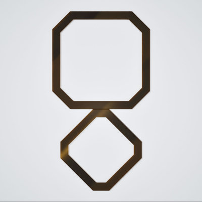 Lockhart Decorative Fretwork Acrylic Wall Panels, Large, 39 7/8"W x 23 3/8"H x 1/8"T, Bronze Mirror