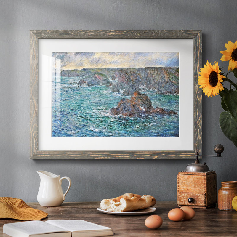 " Belle " Painting Print, 14" H x 20" W x 1.5" D, Gray