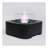 Tabletop Fire Pit with Glass Wind Guard