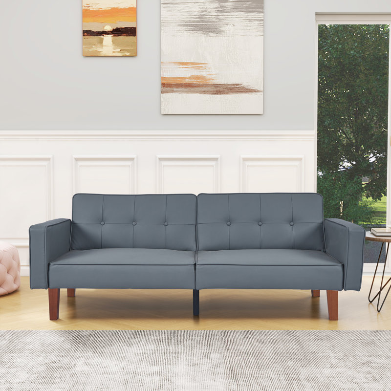 Celeski Futon Sofa Bed, Convertible Fabric Futon Couch Bed, Loveseat Sleeper Sofa, Daybed for Living Room, Apartment, Office