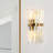 Daine 2-Light 8'' W Crystal Gold Glam Wall Sconce