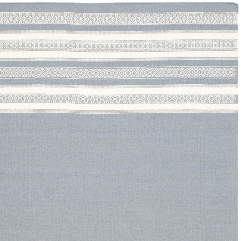 Dunkley Striped Wool Hand Woven Area Rug, Rectangle 183 x 274 cm