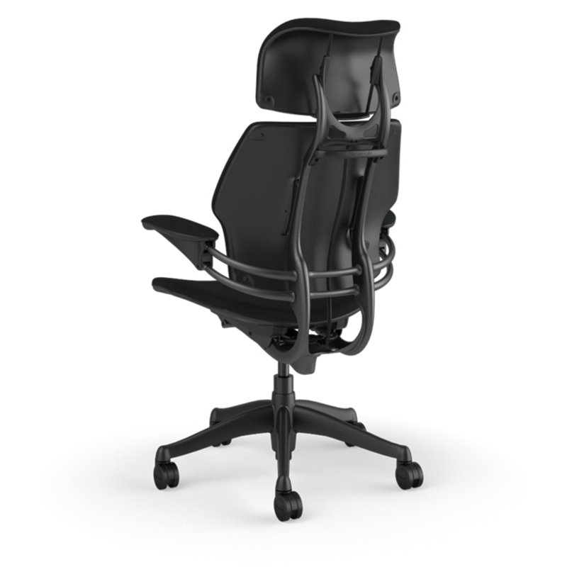 Freedom Headrest Ergonomic Task Chair - Guest, Black - 19