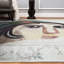 Gris charbon/beige/Tapis décoratif brun-28454289