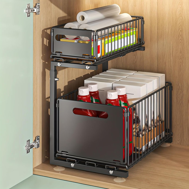 Under Sink Organizer Pull Out Drawer
