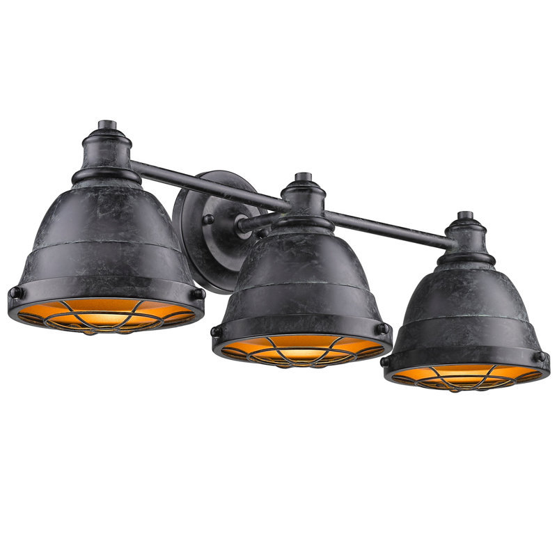 Worthing 3 - Light Dimmable Vanity Light, Black Patina