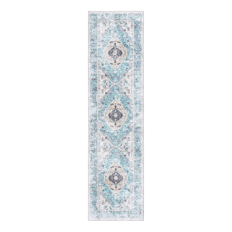 Olf Washable Oriental Indoor Rug, Runner 2'7" x 10'
