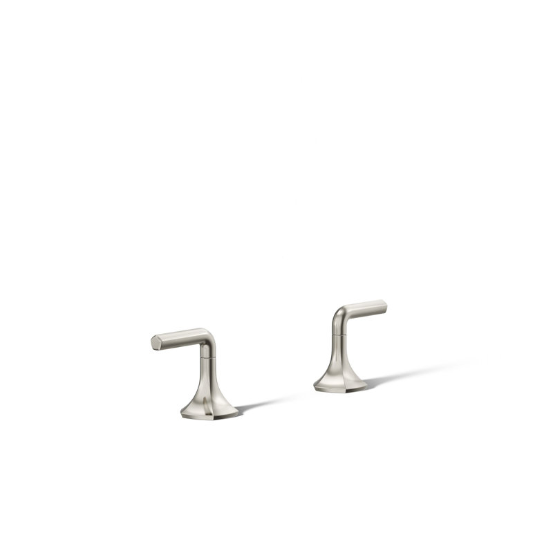 Occasion Lever Bathroom Sink Faucet Handles, 3.56" H x 16" W, Polished Nickel