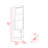 8-Bottle 2-Shelf Bar Cabinet