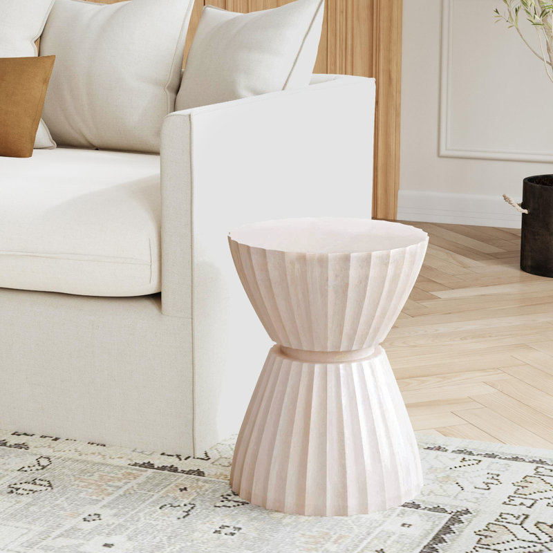 Clara Scalloped End Table