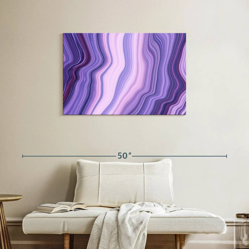 Avery Abstract Purple Layers, 24" H x 36" W