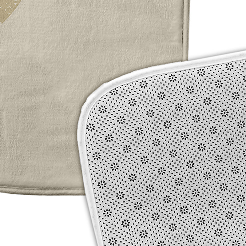 Tapis de bain Nautical Nights, L 17 po x L 24 po, Brun clair