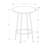 Ascot Home Bar, Bar Table, Bar Height, Pub, 30" Round, Small, Kitchen, Metal, Laminate, Brown Marble Look-737819536