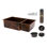 33" Hammered Copper Kitchen 75/25 Double Basin Sink with Matching Drains, and Accessories