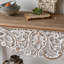 Console blanche en bois massif