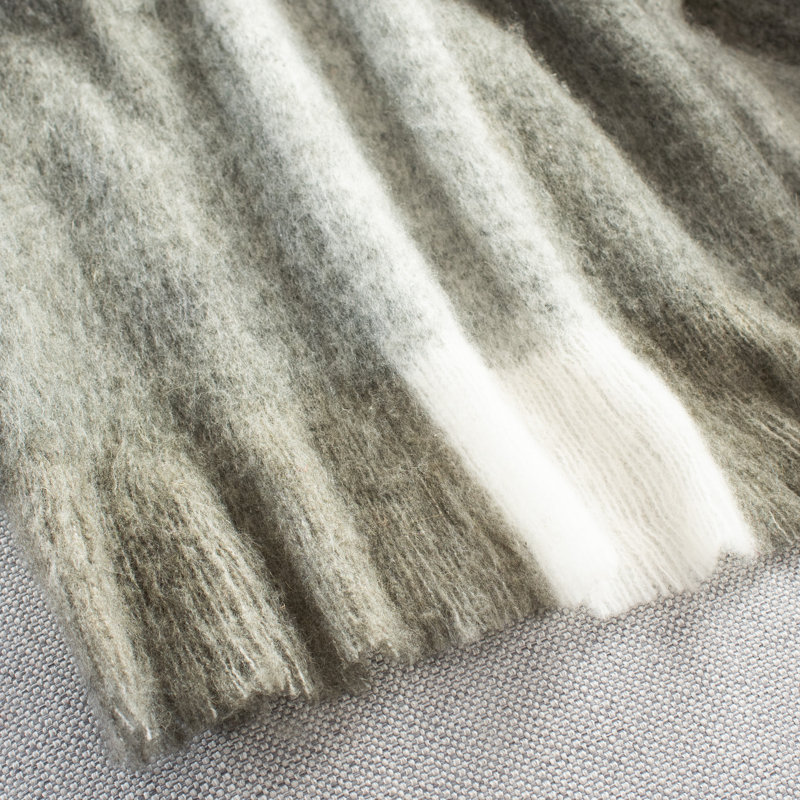 Santorini Knitted Throw Blanket