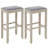 Upholstered Counter Stool with Solid Wood Frame-892540444-892540447