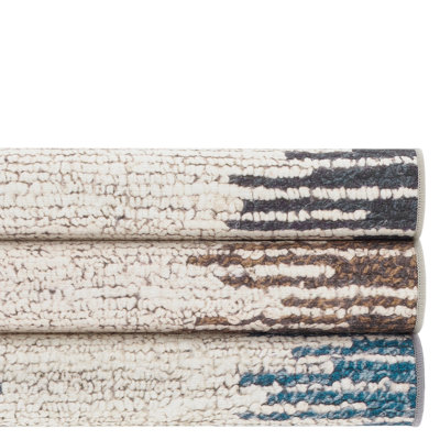 Moss Metal Machine Washable Rug