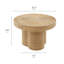 Table basse ronde en rotin naturel 32 pouces Ainsley