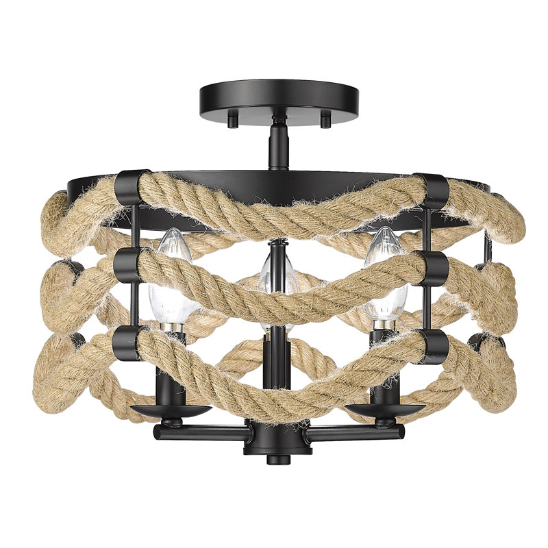 Cliffton Fabric Semi Flush Mount