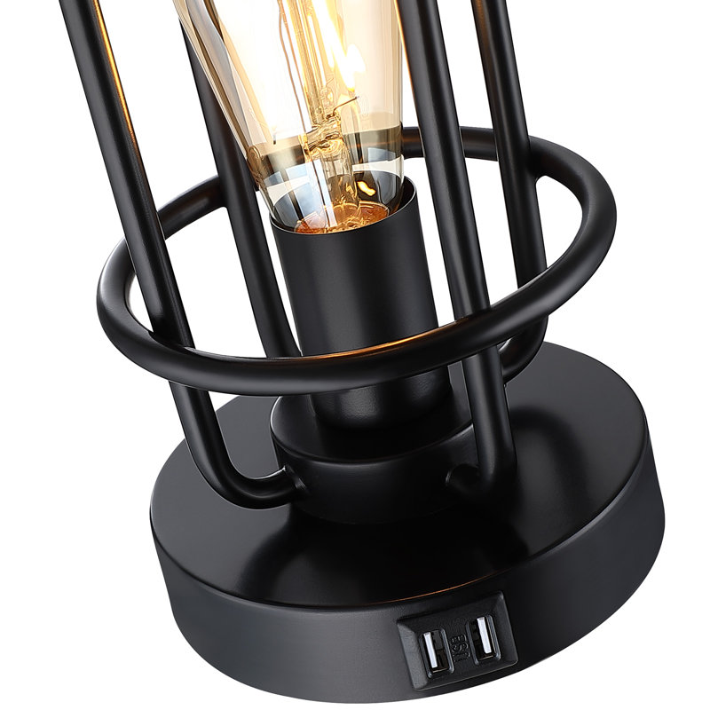 Lampe de table USB en métal Jahnai