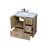 Soma 32'' Single Bathroom Vanity with Engineered Marble Top-1415969646
