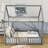 Full Wood House Bed with Fence-1895710351