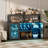 Asrf 47'' Wine Bar,Storage Buffet Cabinet Coffee Bar Cabinet For Liquor,Wine Cabinet With Racks with LEDs-1118037280