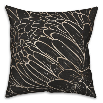 Coussin intérieur / extérieur à motif floral