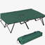 Lit de camp pliable pour adultes pour 2 personnes Outsunny, lit de camp portatif extérieur extra large 50 "avec sac de transport, lit de camping surélevé, randonnée sur la plage, vert