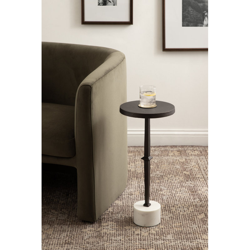 Round Marble Drink Table