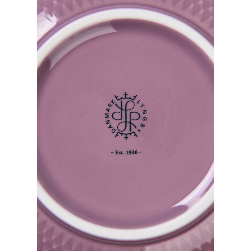 Rhombe Color Handmade Porcelain Dessert Bowl, Purple