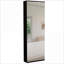 Ensemble de chambre à coucher | Armoire moderne 2 pièces + étagère à chaussures, noir, pour chambre à coucher | Noir | Panneau de particules