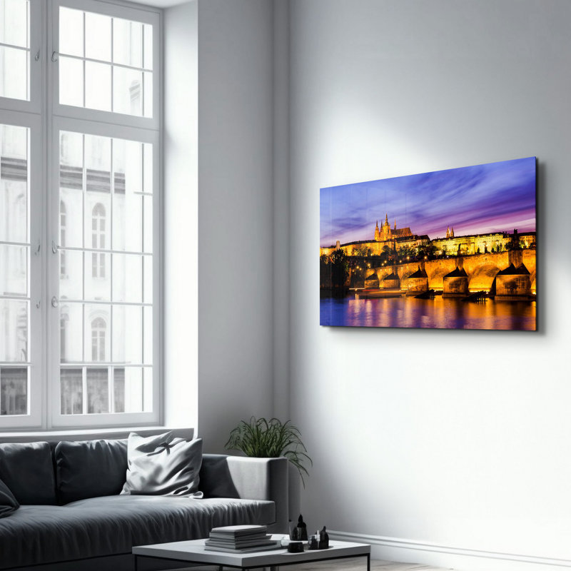 Peinture décorative en verre trempé