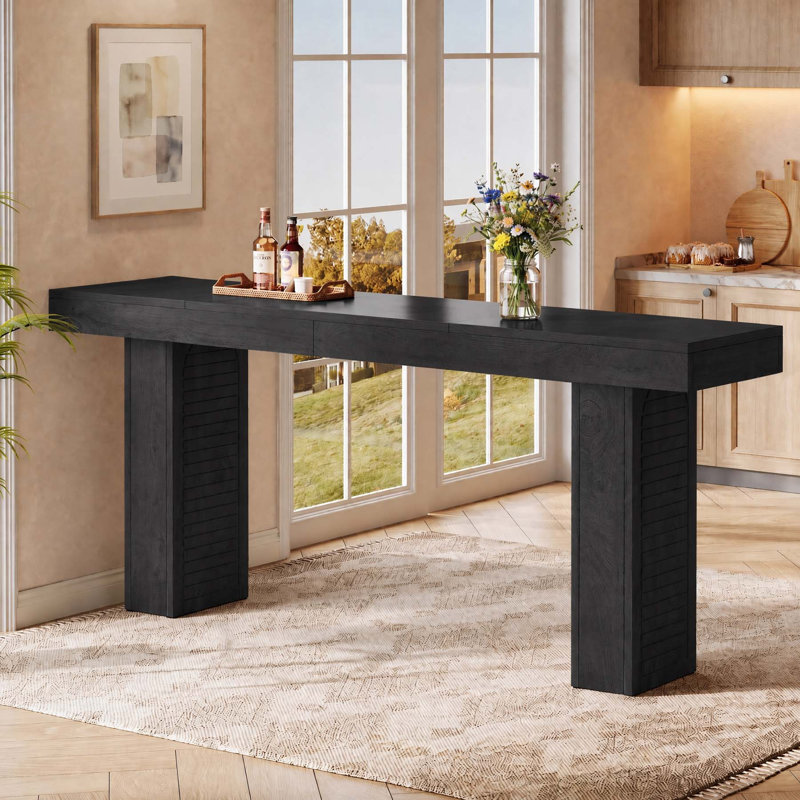 Table de bar 71 po, 71 po, 71 po, 71 po, Black